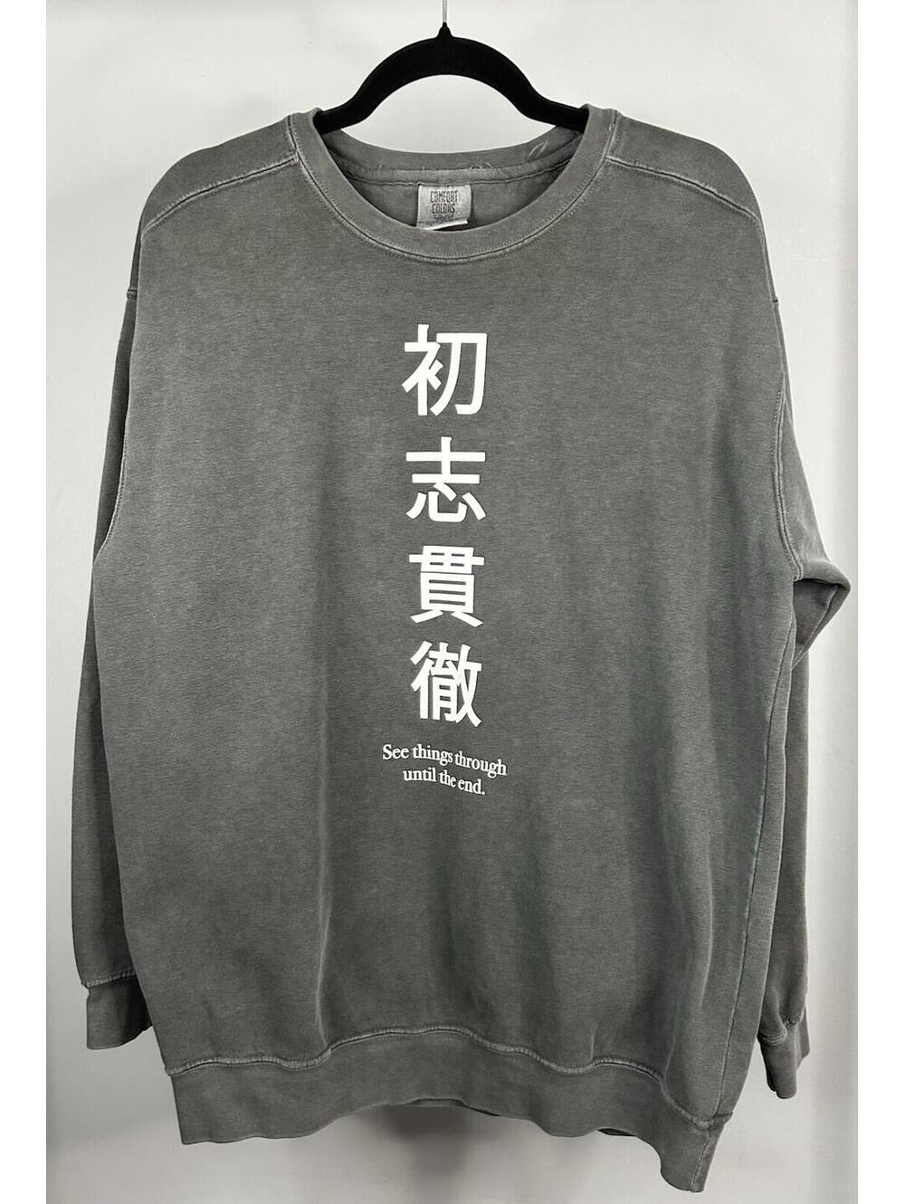 Comfort Colors Sora Crewneck Sweatshirt Men’s Size Large “See Things Through”
